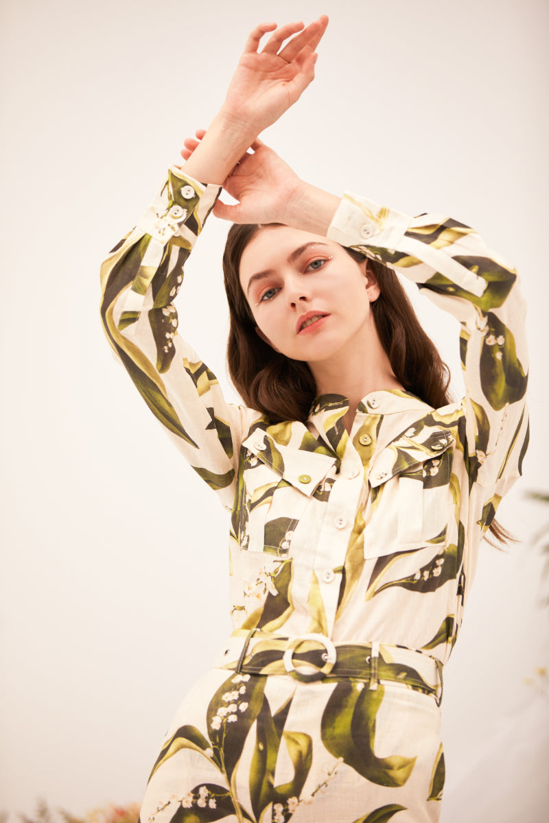 Danni Long Sleeves Printed Top