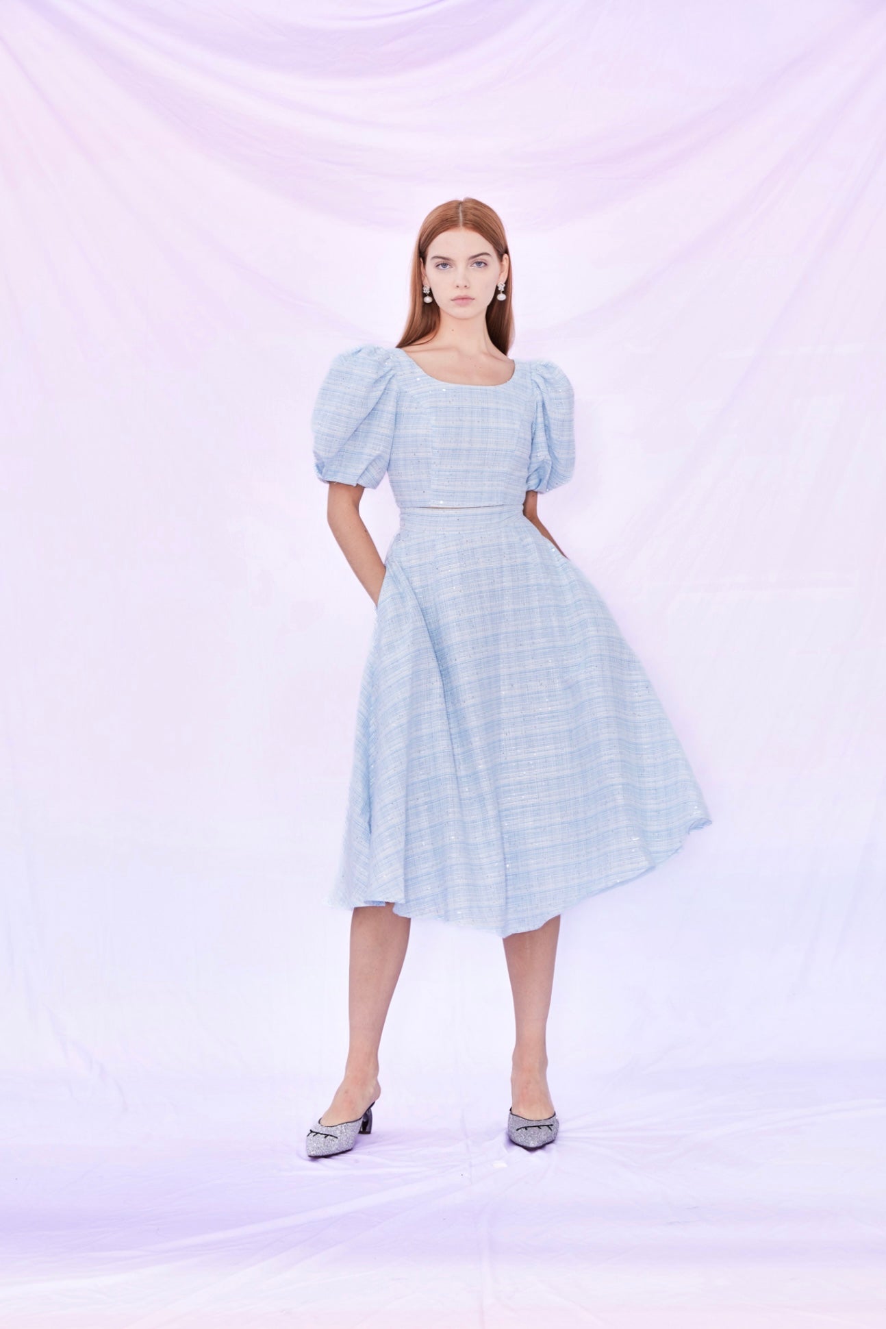 Frannie Sequin Top and Skirt Set