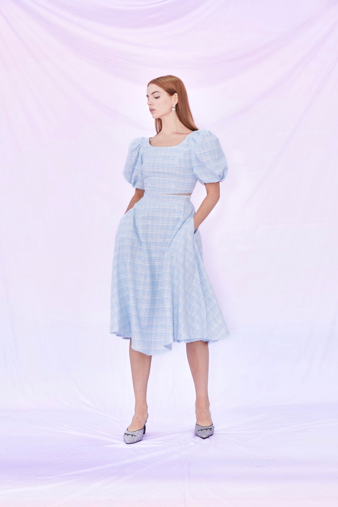 Frannie Sequin Top and Skirt Set