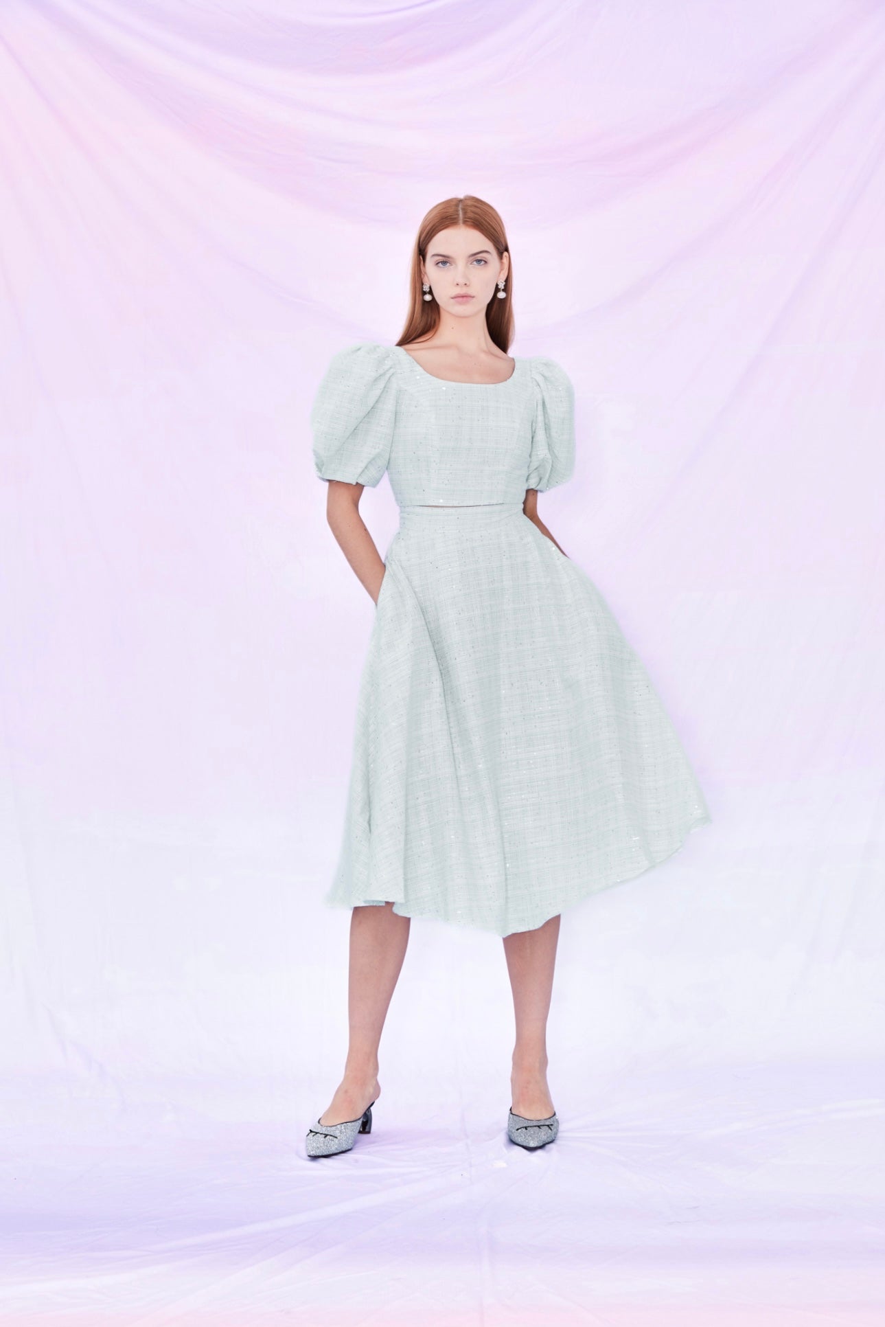 Frannie Sequin Top and Skirt Set