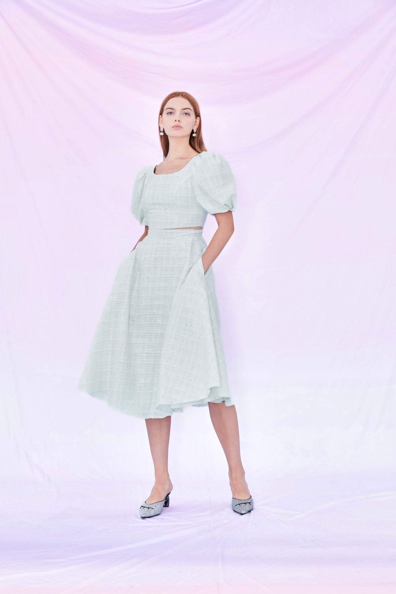 Frannie Sequin Top and Skirt Set