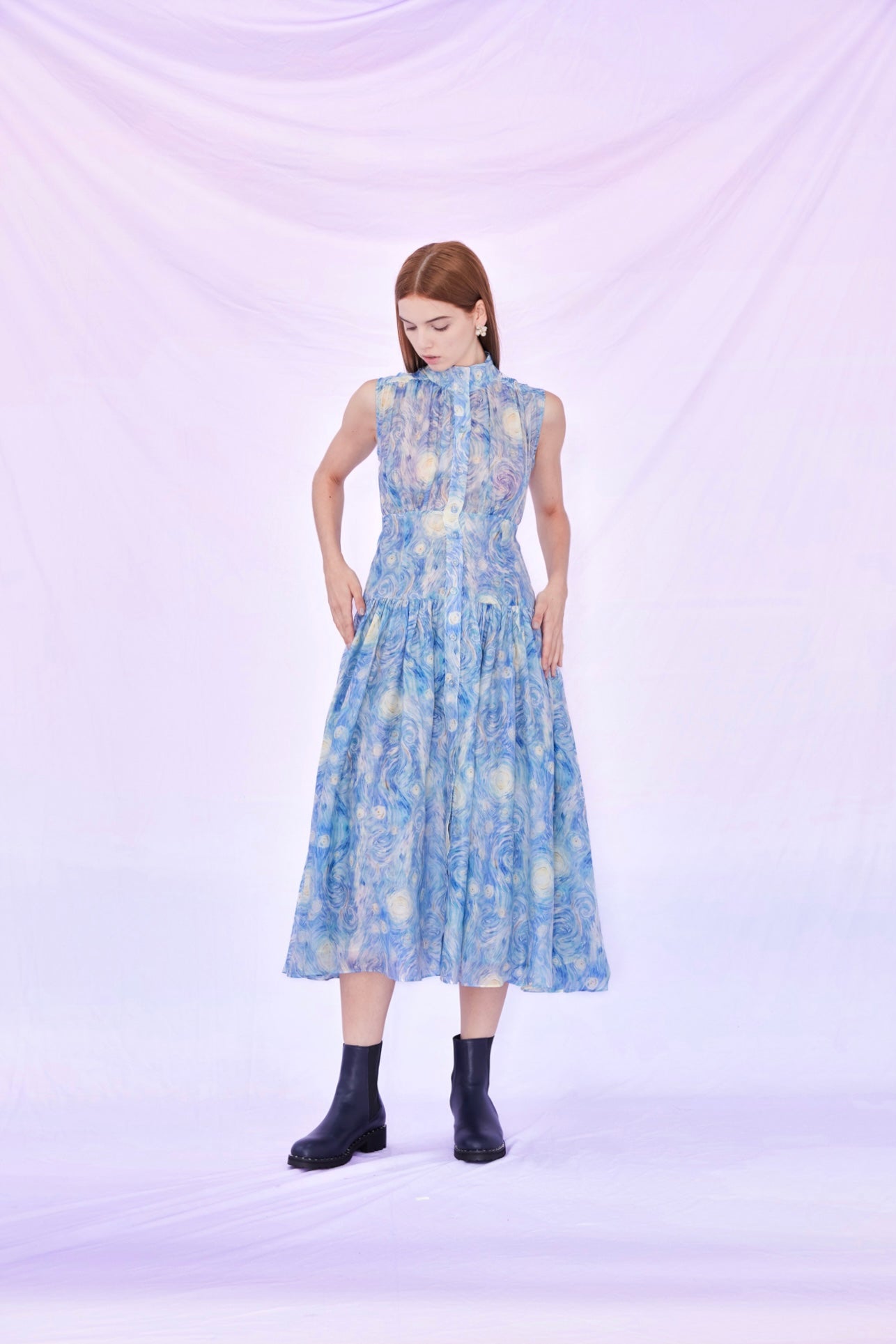 Felecia Blue Long Dress