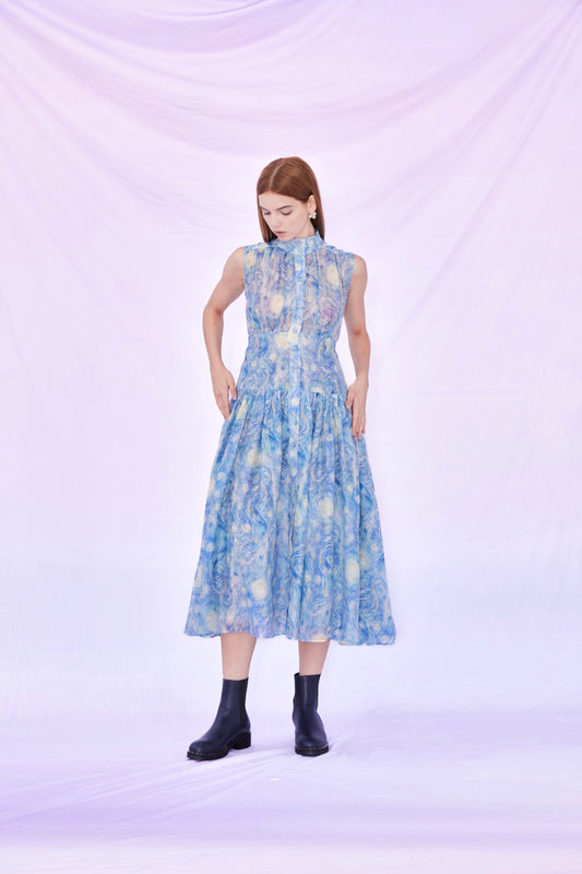 Felecia Blue Long Dress