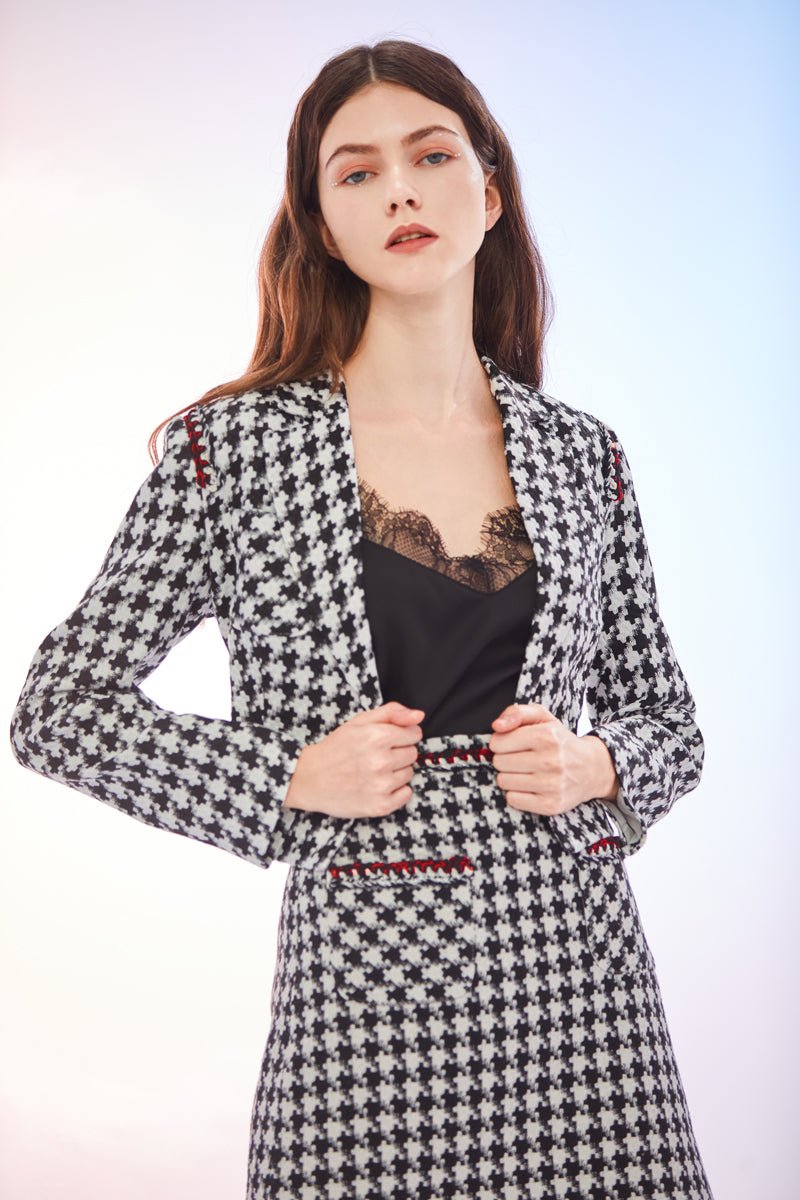 Deanna Tweed Cropped Jacket - Nimisski