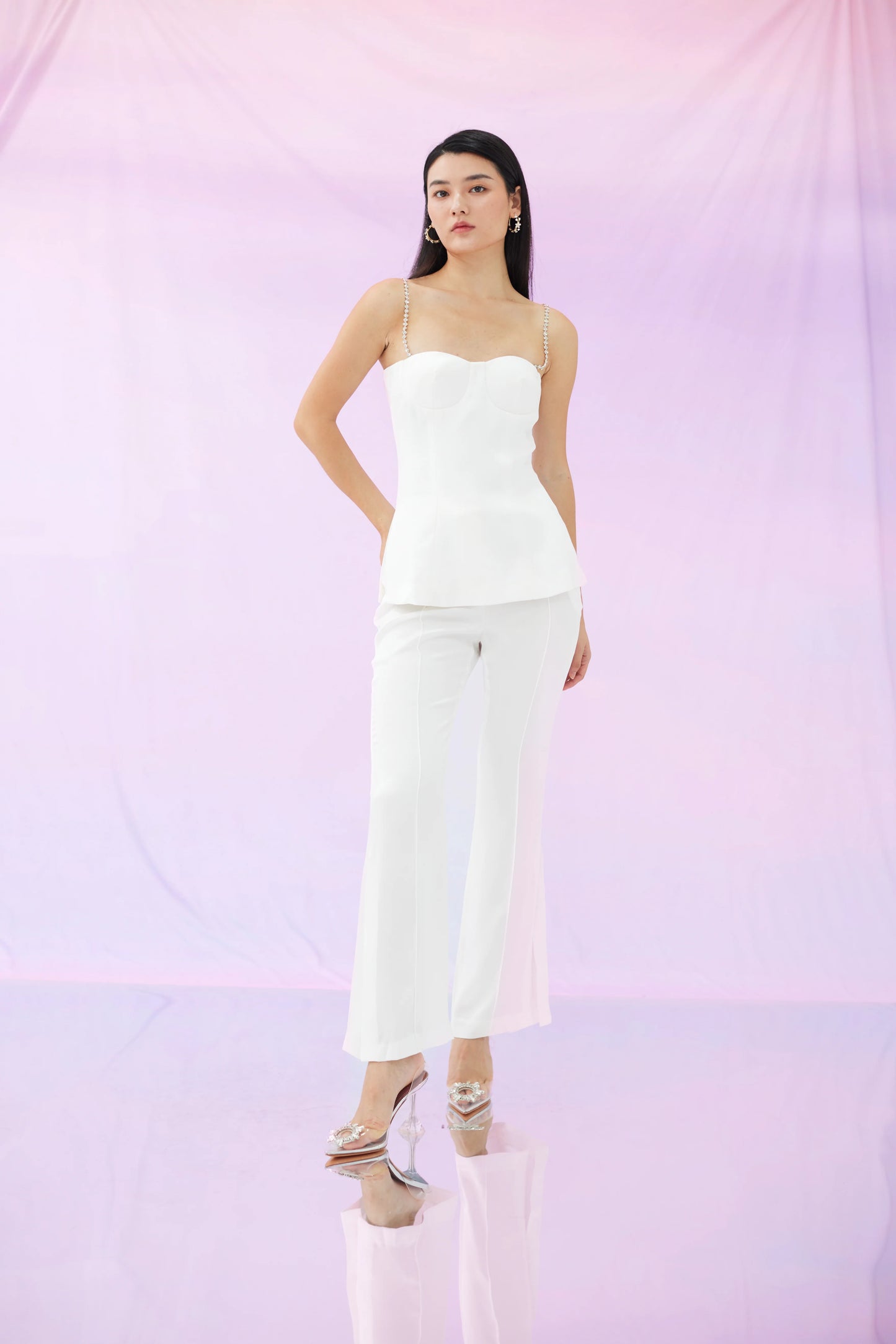 Freya White Long Pant