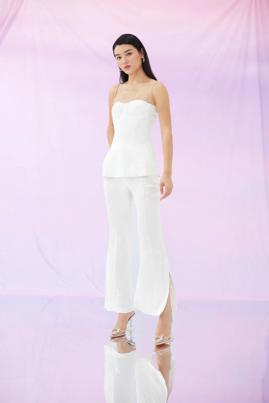 Freya White Long Pant