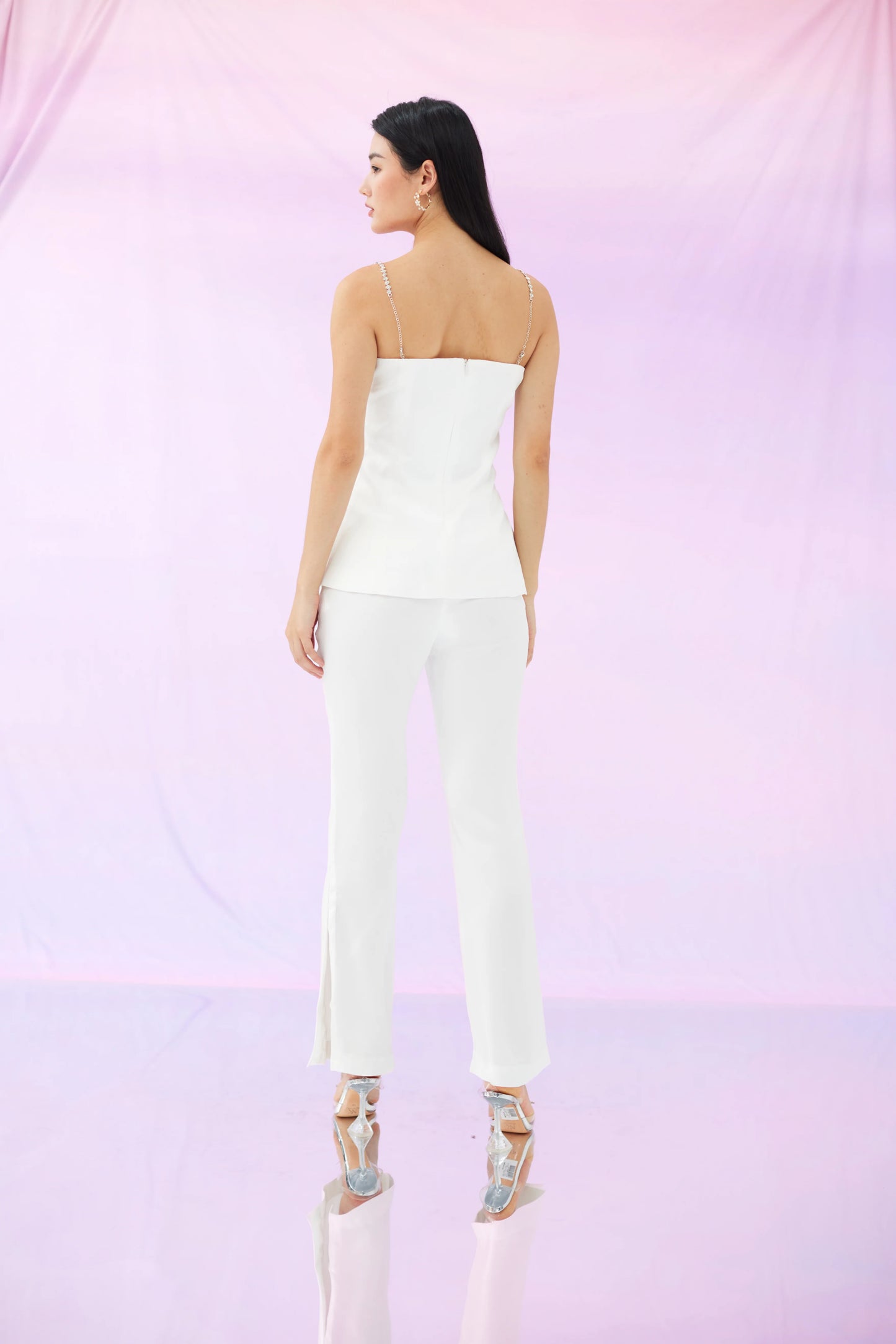 Freya White Long Pant