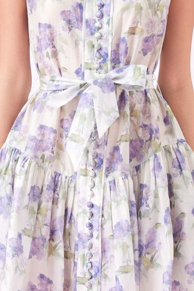 Gitel Purple Floral Mini Dress