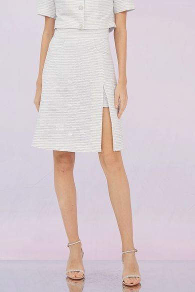 Gwynn Blue Striped Skirt