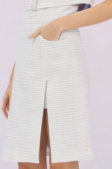 Gwynn Blue Striped Skirt