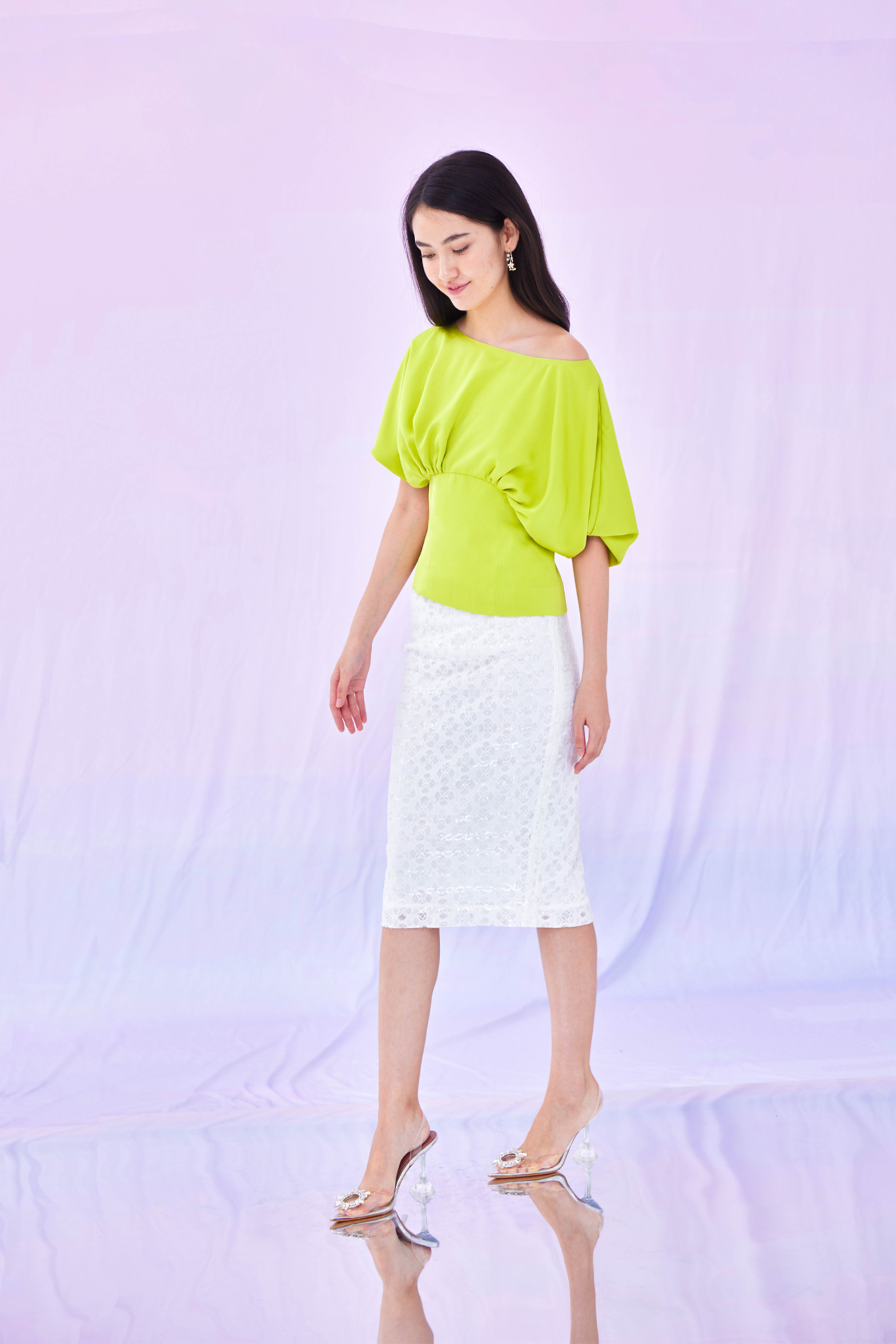 Gaile Lime Top