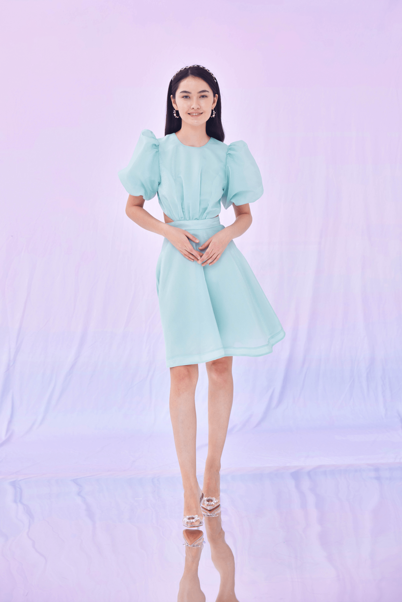 Glennice Green Organza Dress - Nimisski