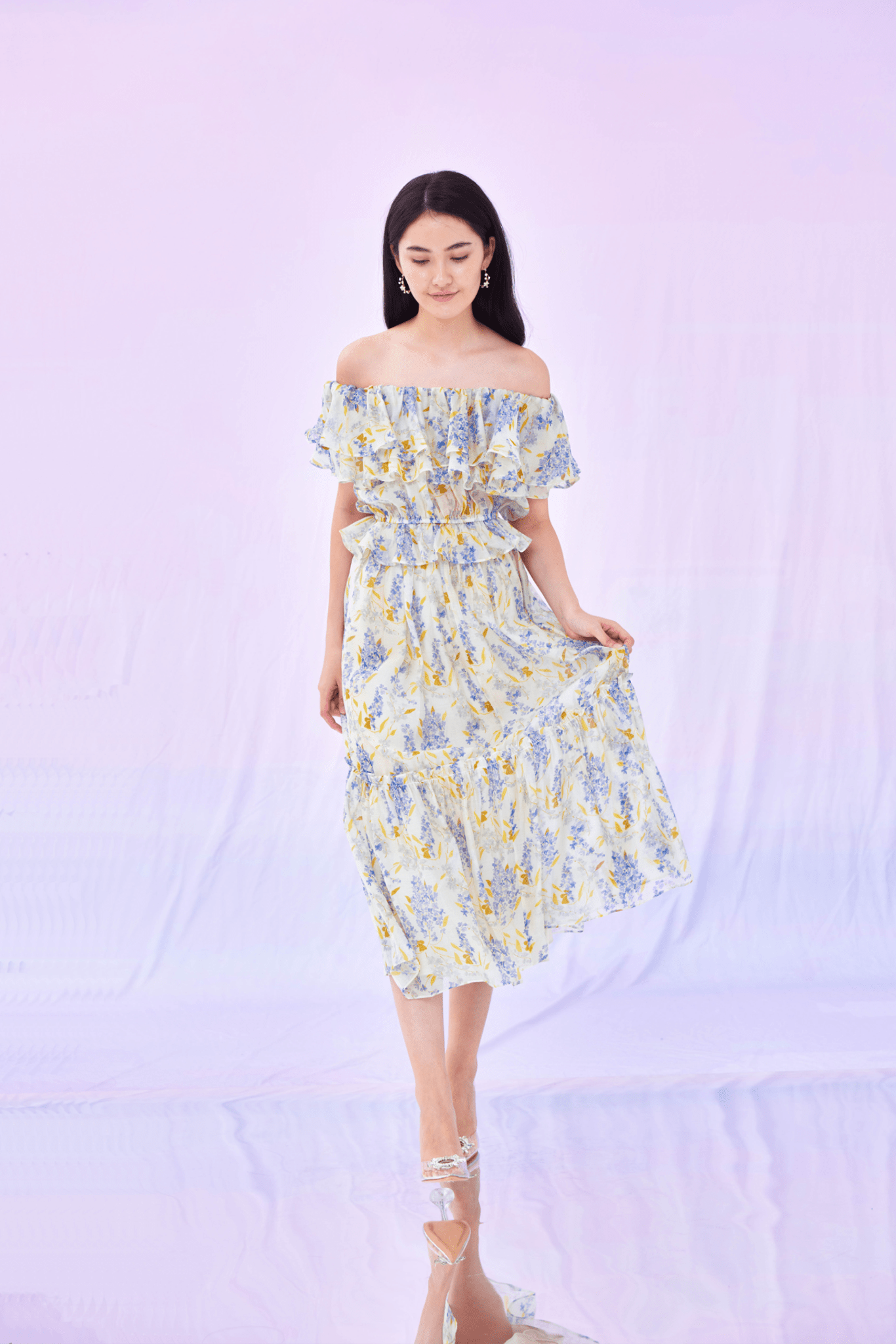 Gertha Blue Wisteria Skirt - Nimisski