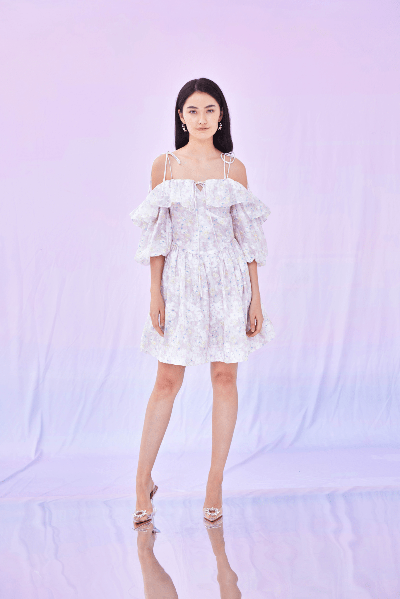 Glen Pink Flower Dress - Nimisski