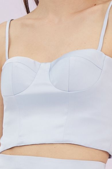 Jennifer Light Blue Bustier Top