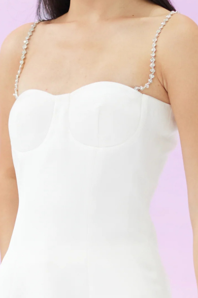 Freya White Bustier Top