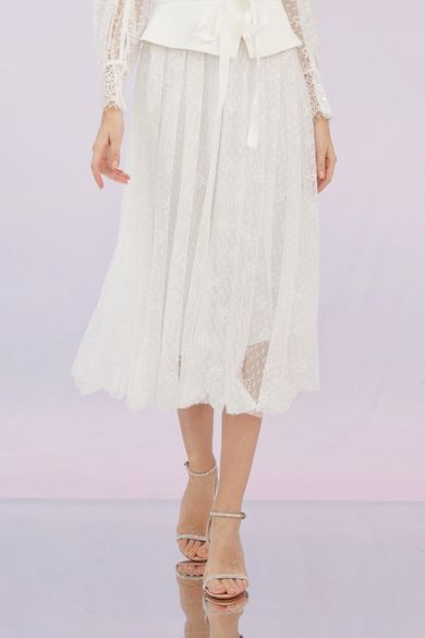 Ginnie White Lace Long Skirt