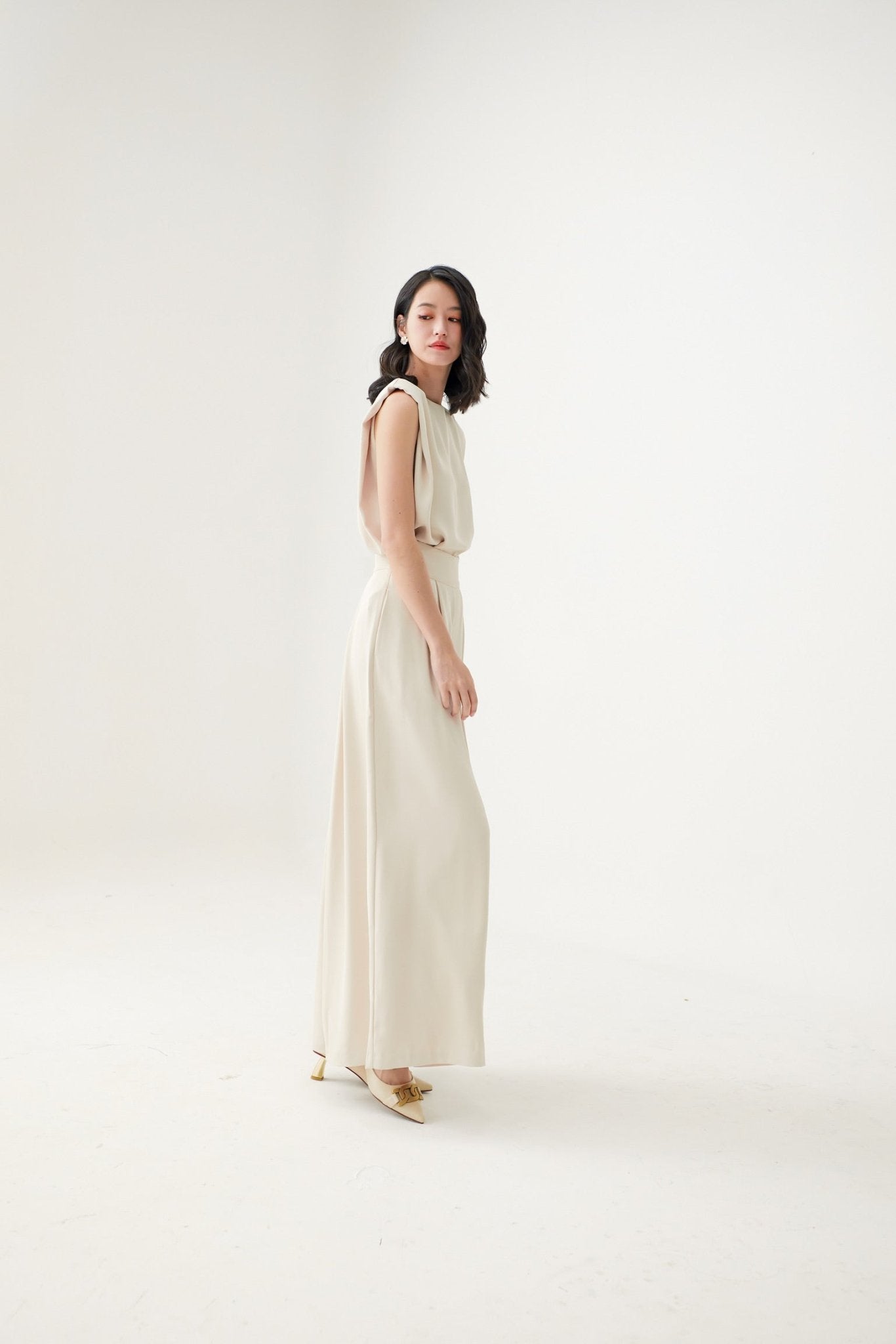 Elyssa Beige Pants - Nimisski