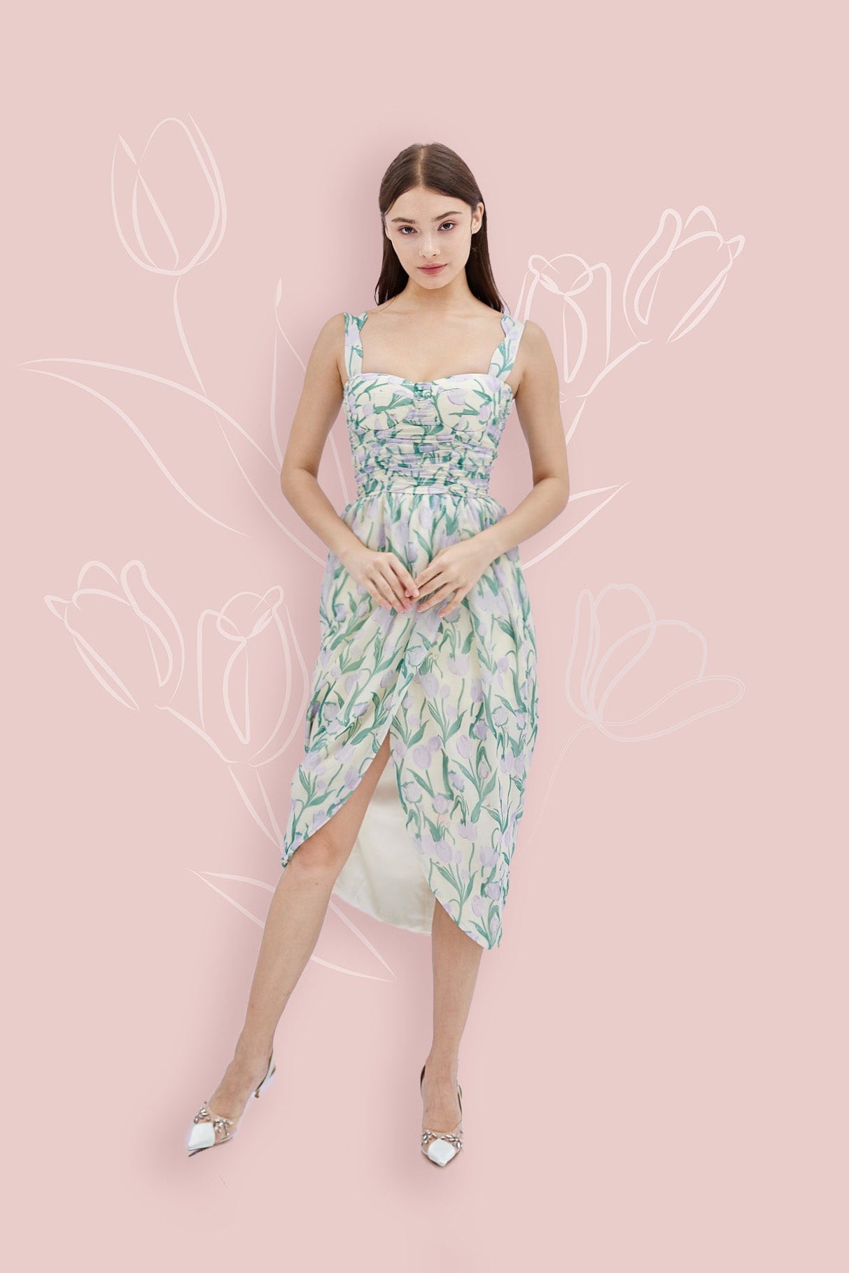 Gerri Tulip Print Dress