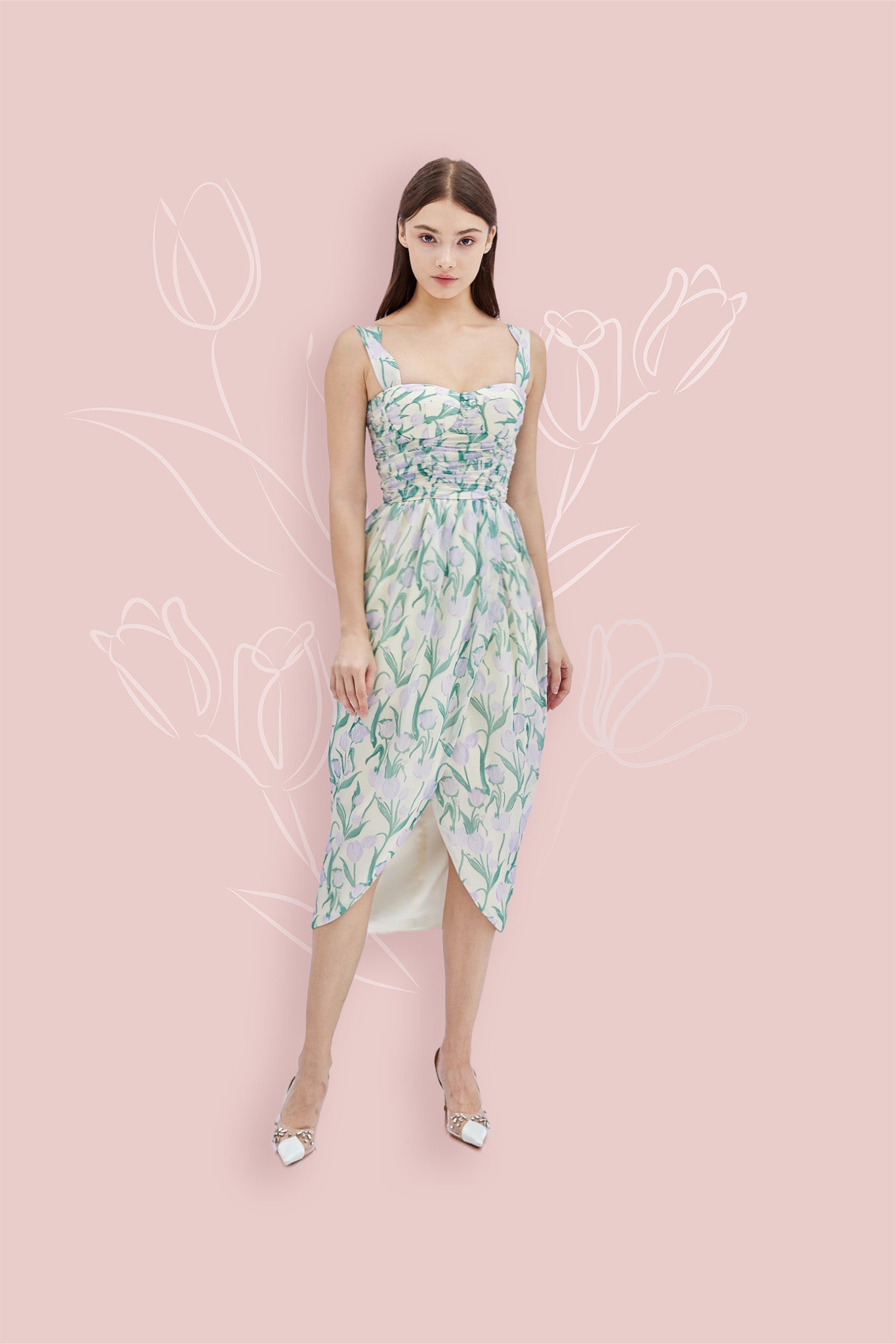 Gerri Tulip Print Dress