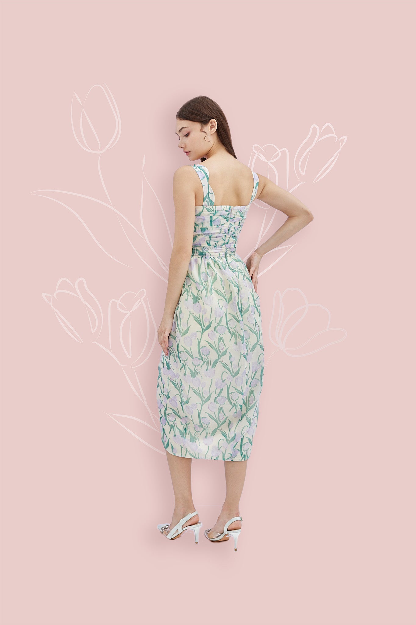 Gerri Tulip Print Dress