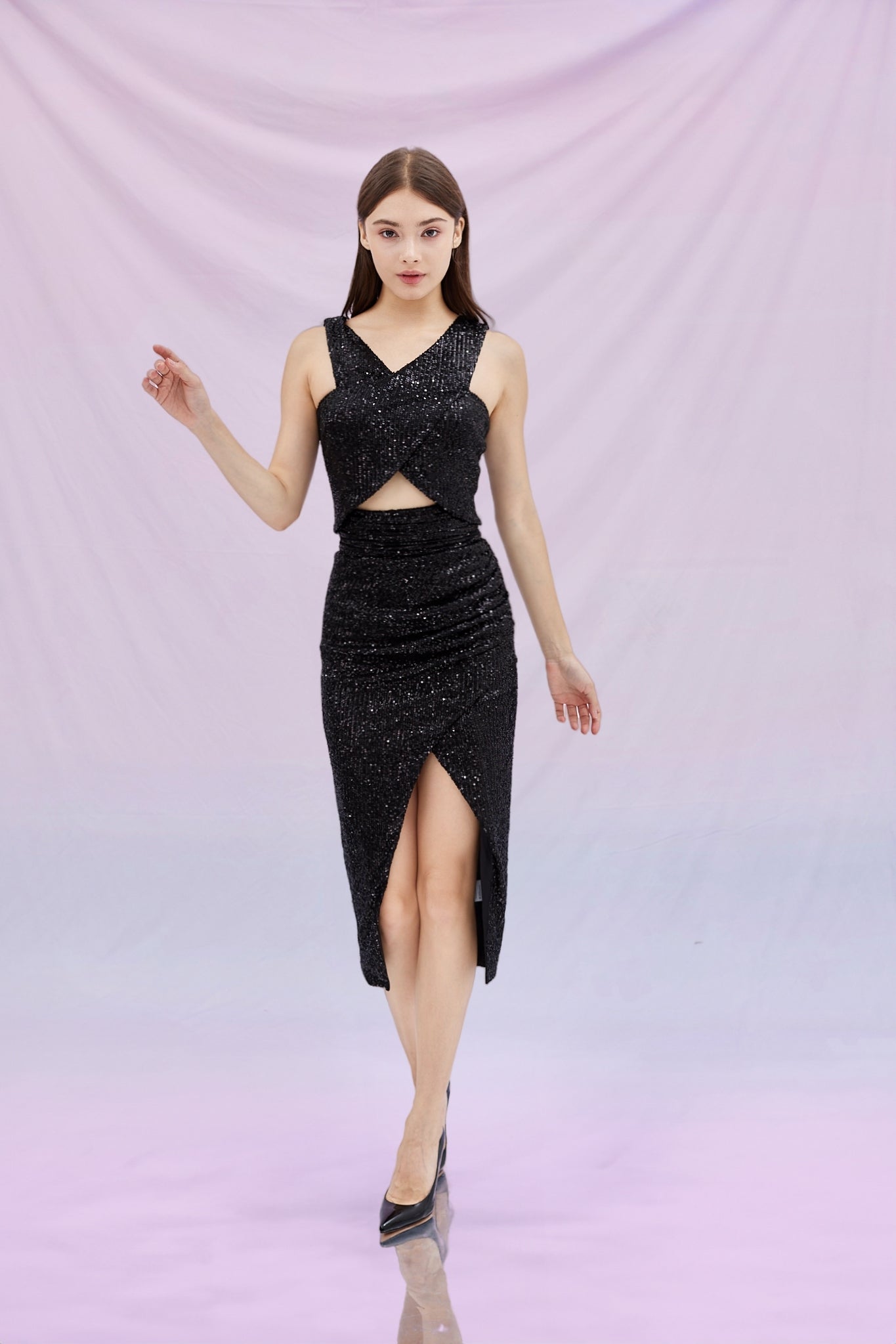 Gerrie Black Sequins Skirt