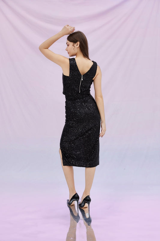 Gerrie Black Sequins Top