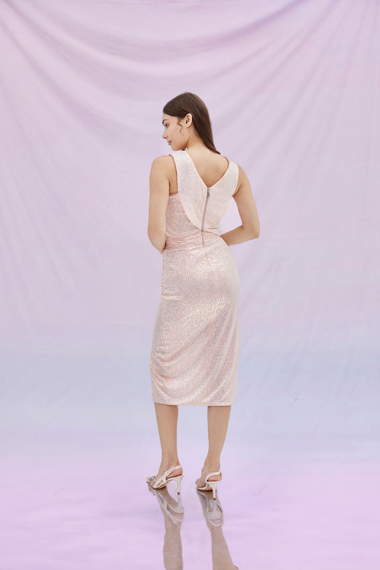 Gerrie Pastel Rainbow Sequins Top