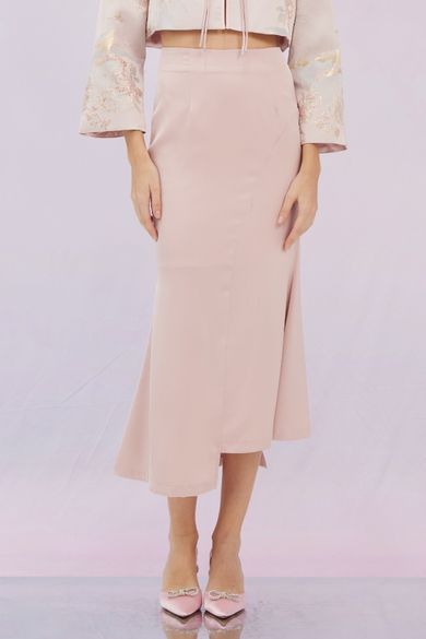 Ginelle Dusty Pink Midi Skirt - Nimisski