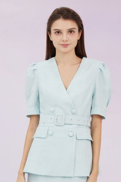 Gladis Mint Tweed Jacket - Nimisski