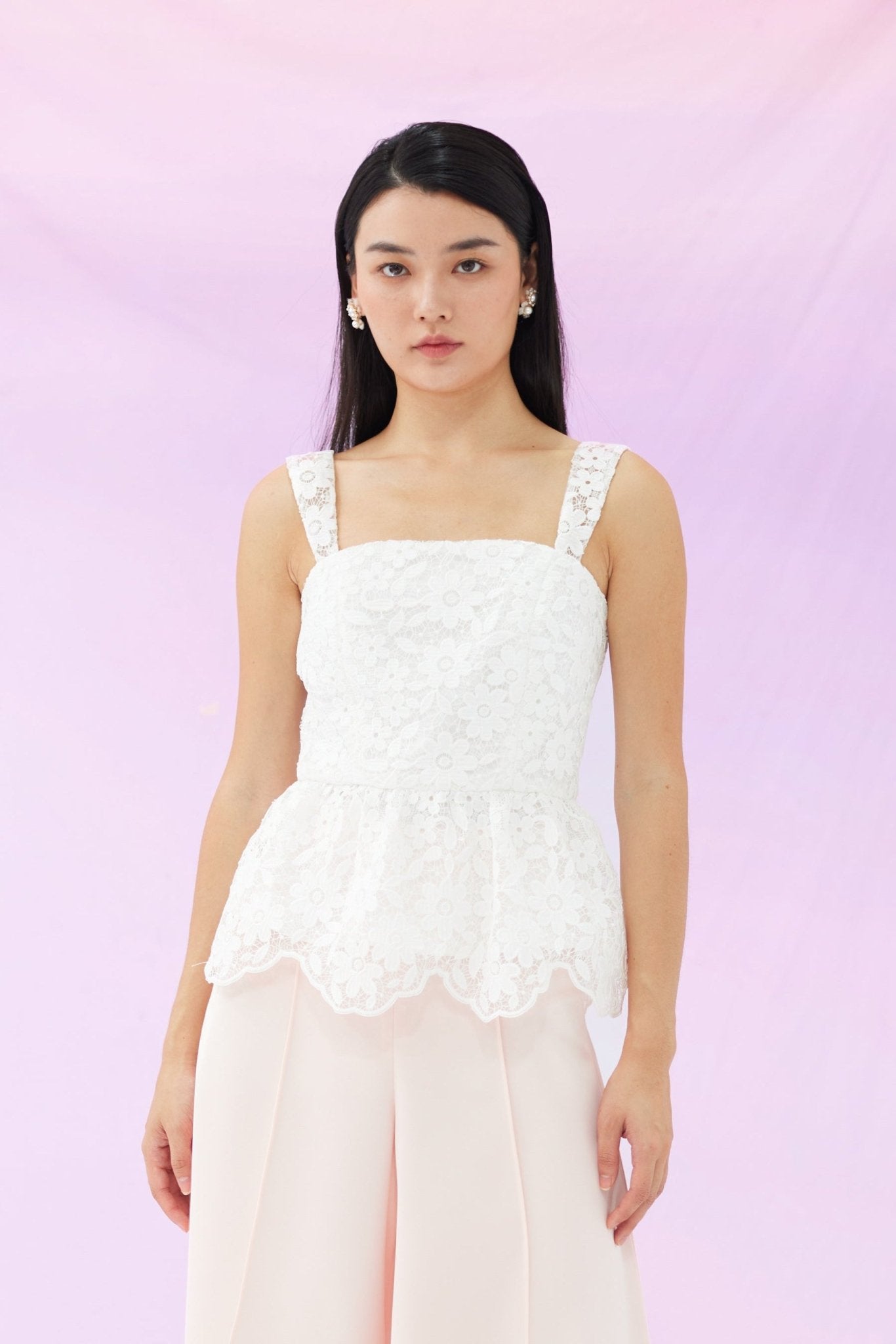 Geradine White Top - Nimisski