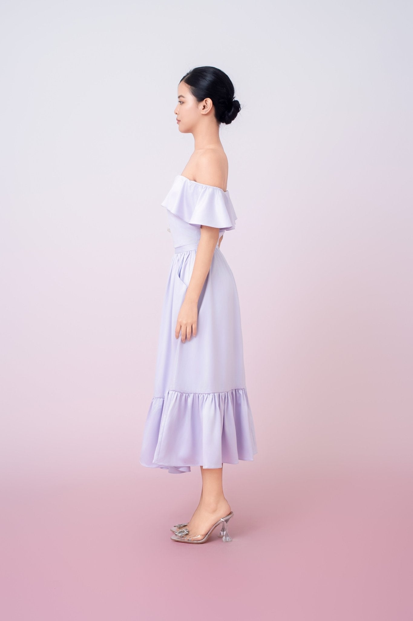 Jacquelina Lilac Drop Shoulder Top - Nimisski