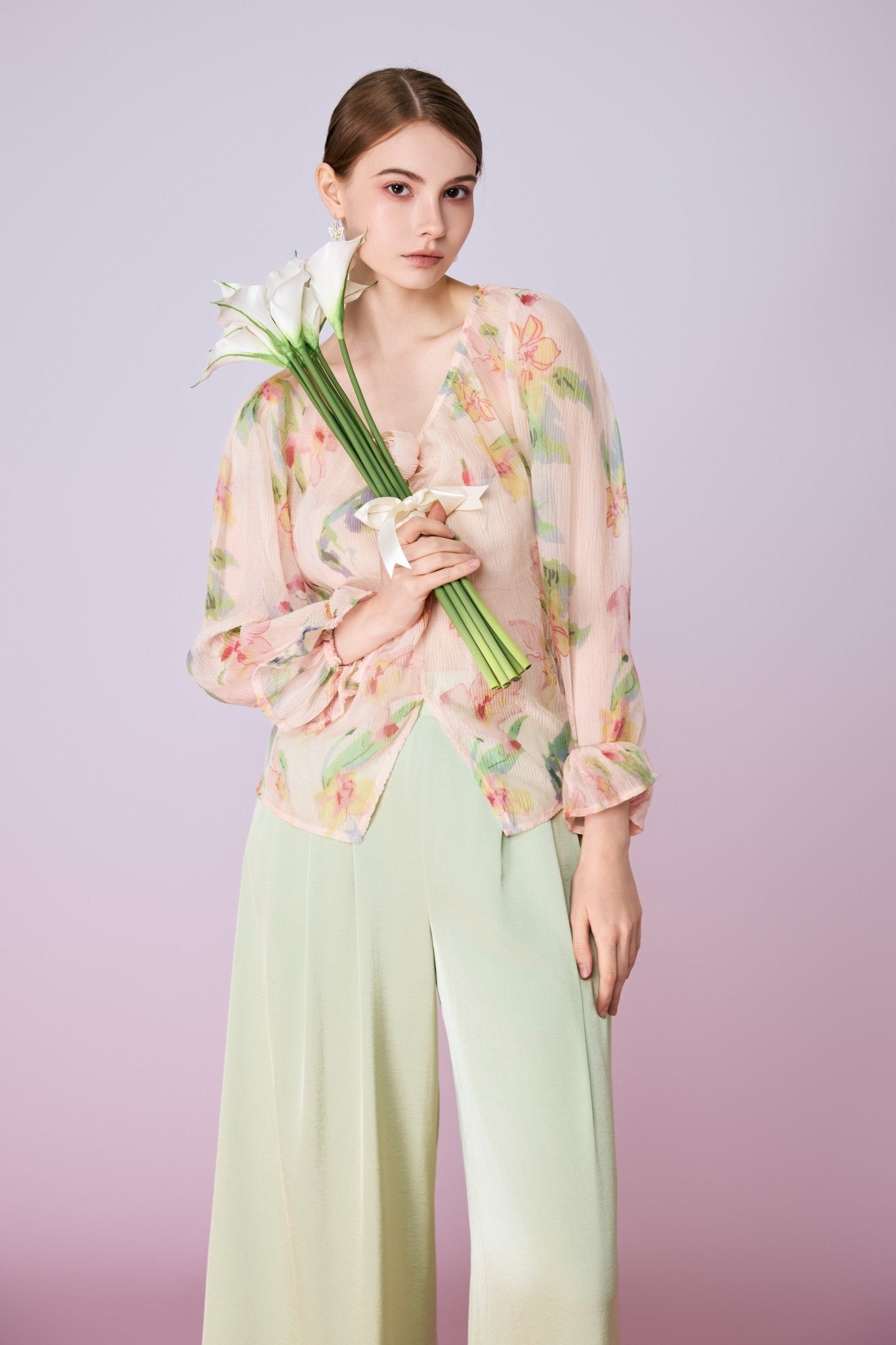 Gilah Green Wide Pant - Nimisski