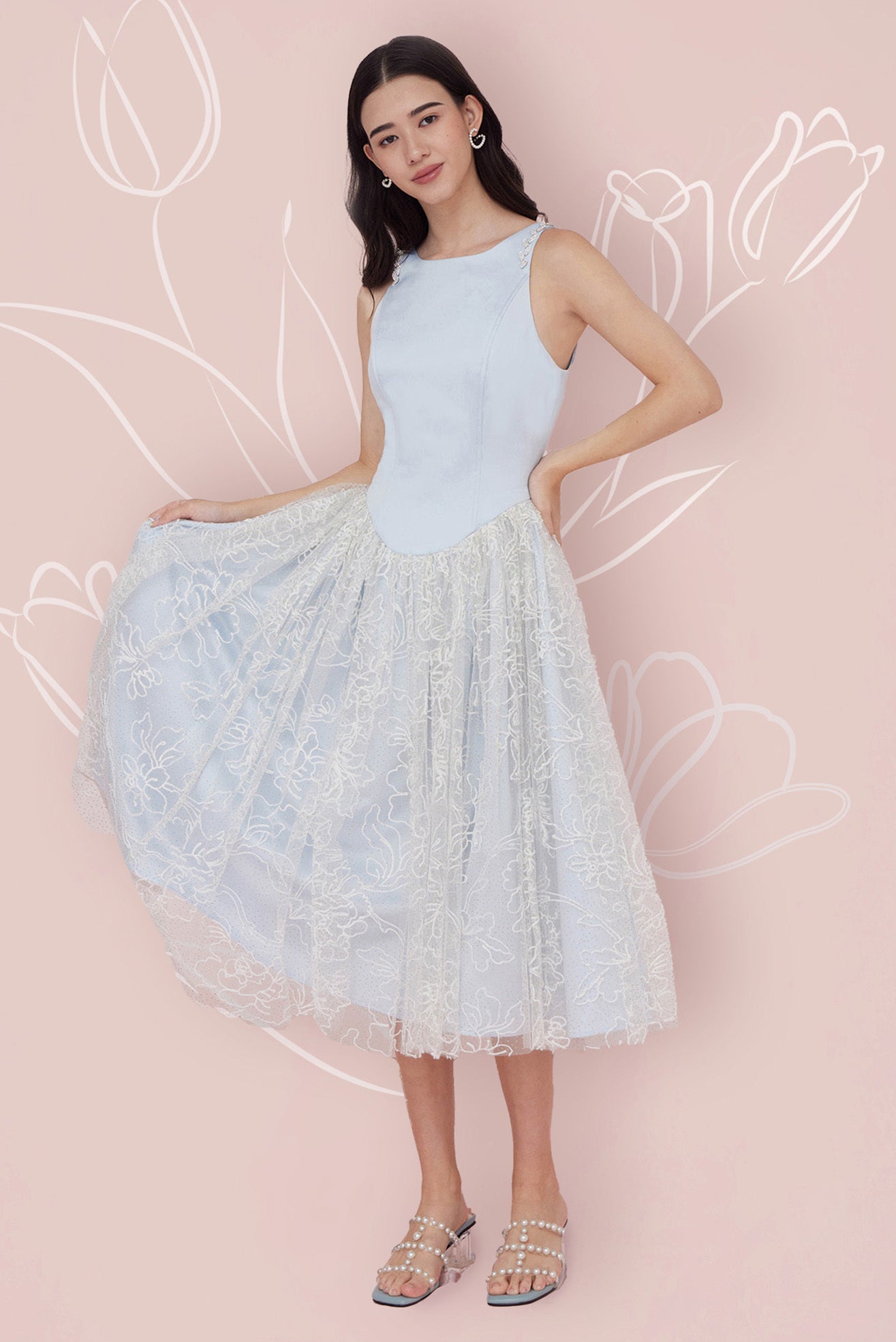 Giselle Blue Dress - Nimisski