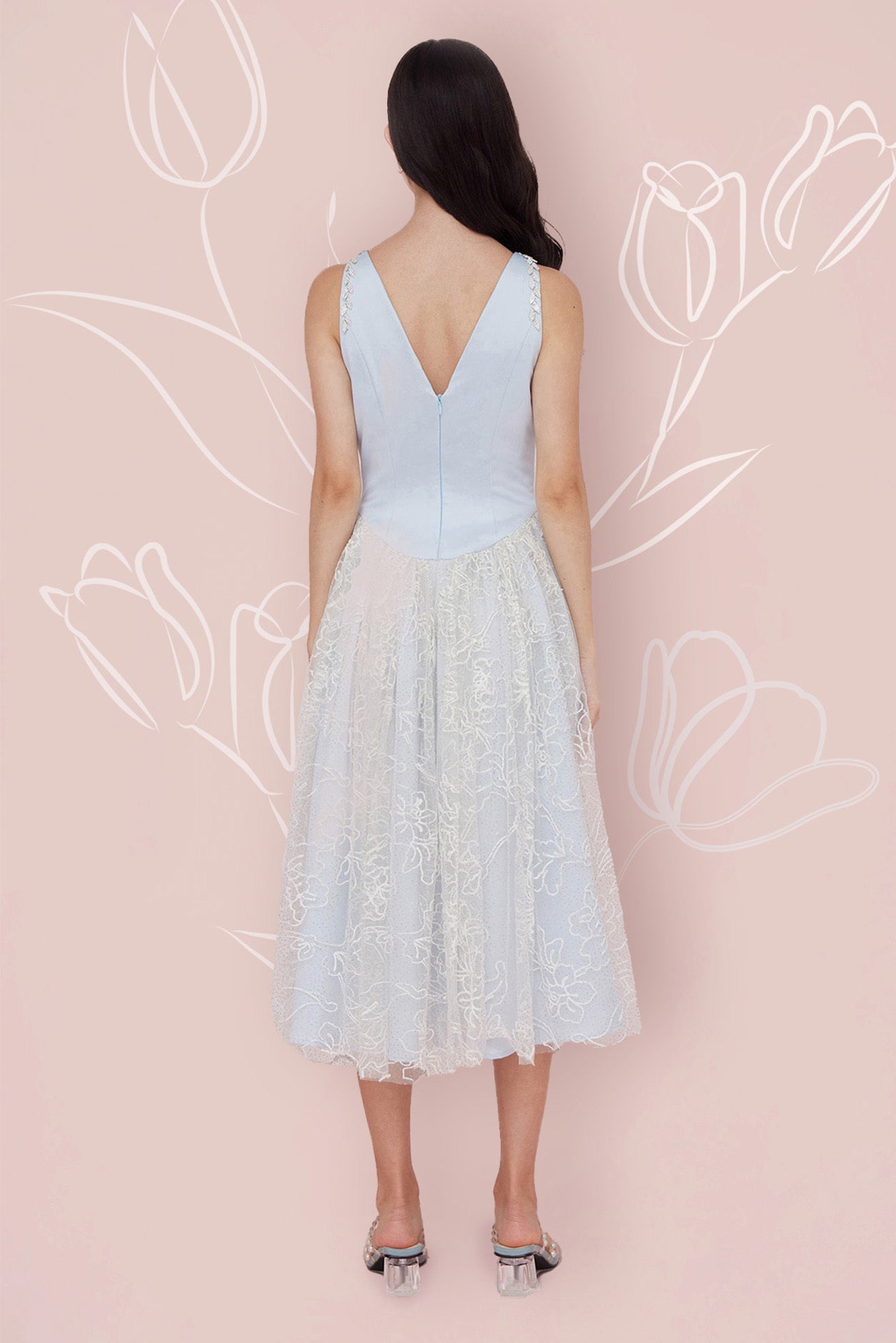 Giselle Blue Dress - Nimisski