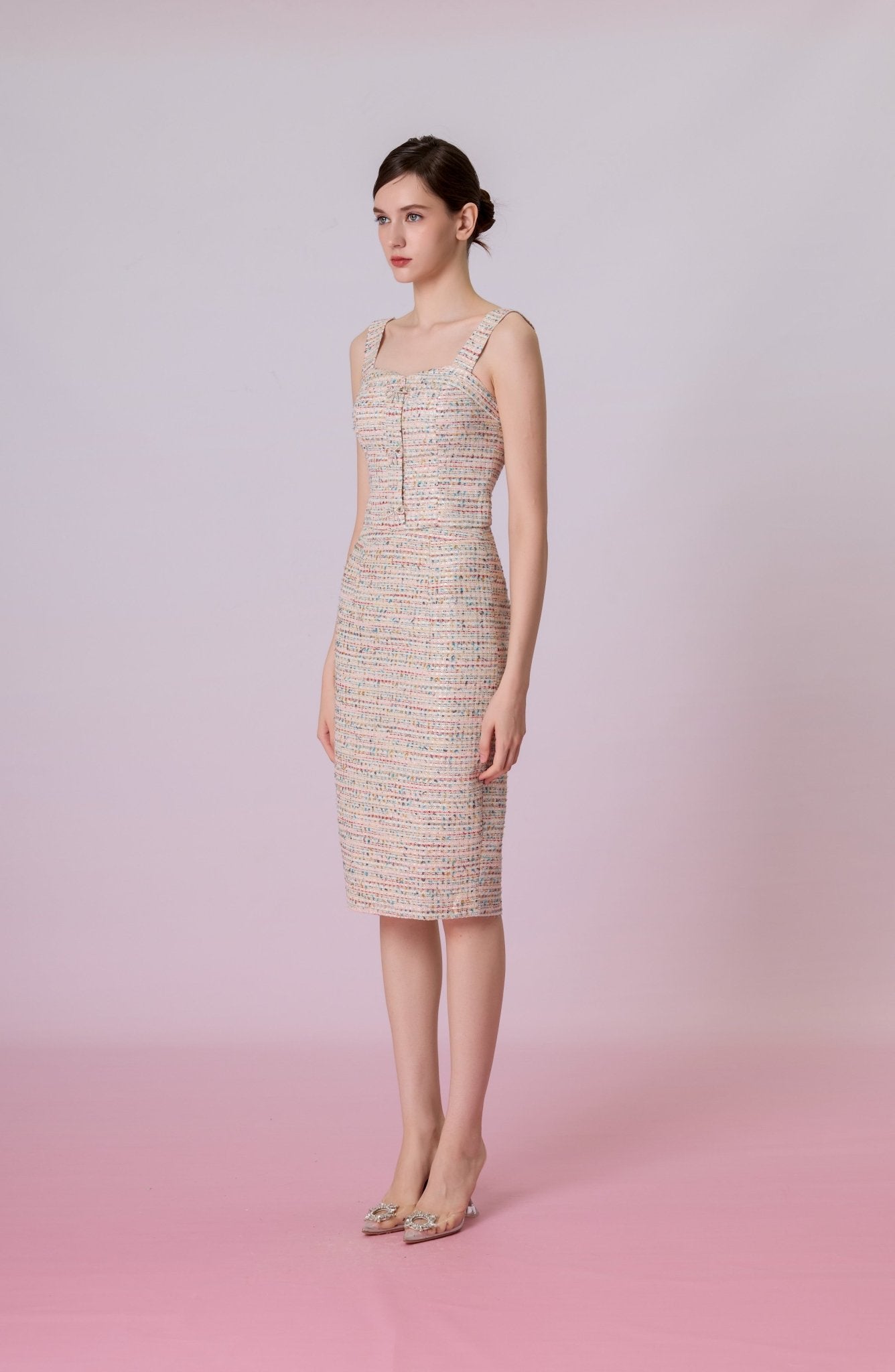 Glenice Rainbow Tweed Skirt - Nimisski