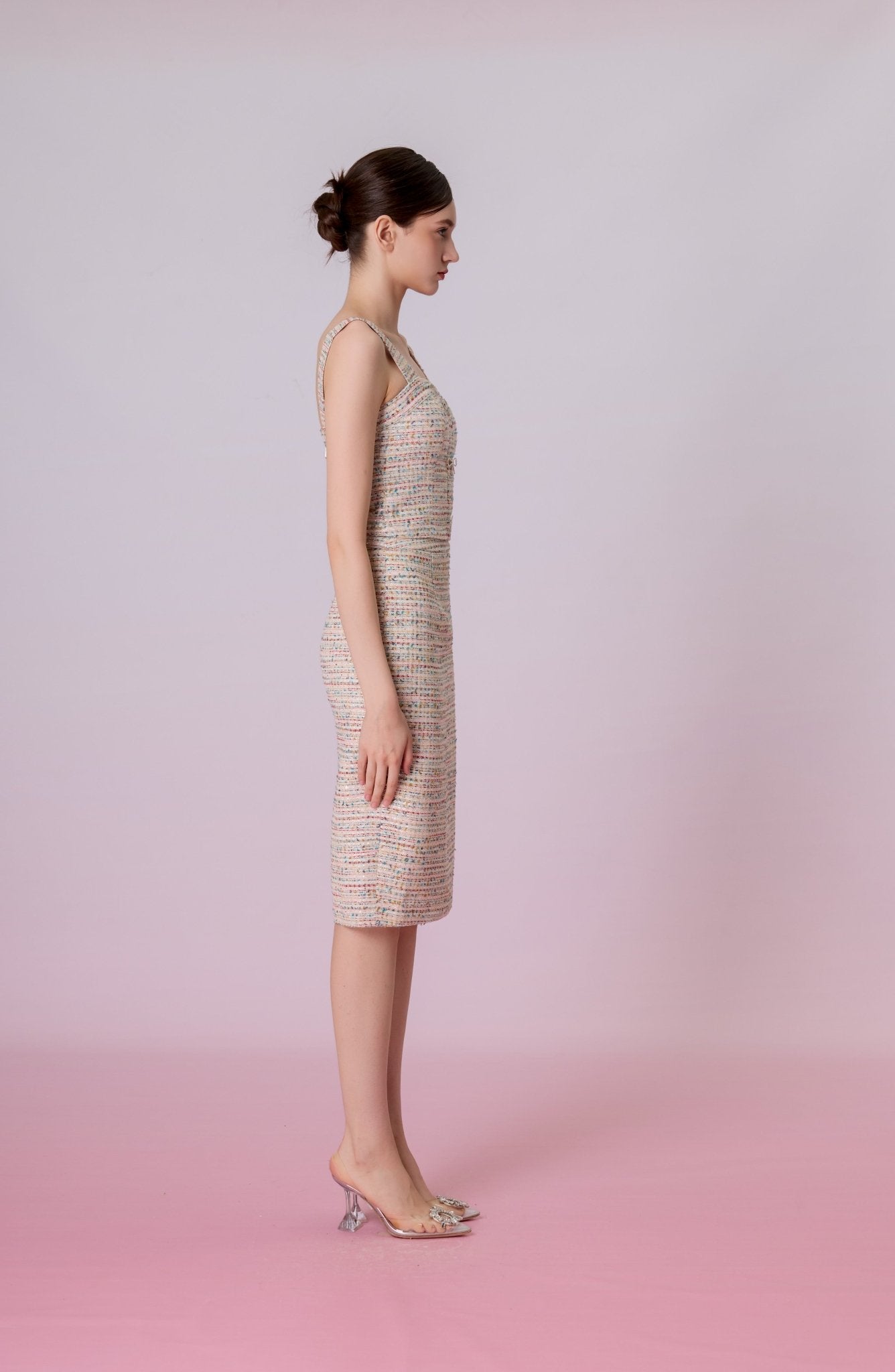Glenice Rainbow Tweed Strap Top - Nimisski