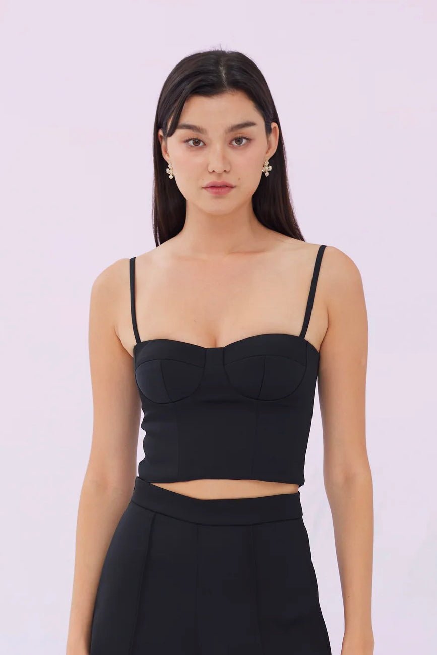 Jennifer Black Bustier Top - Nimisski
