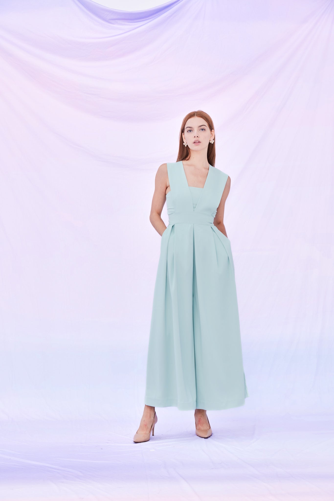 Ines V - neck Jumpsuit - Nimisski