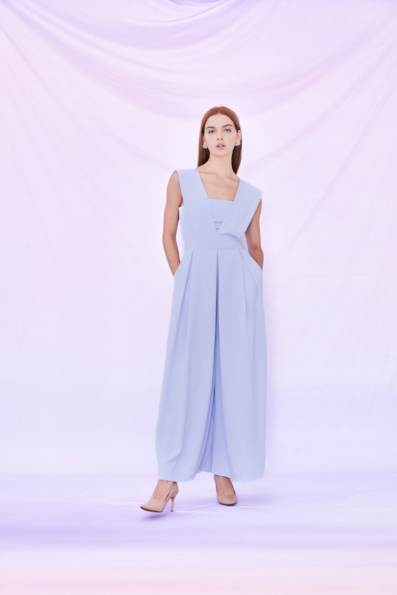 Ines V - neck Jumpsuit - Nimisski