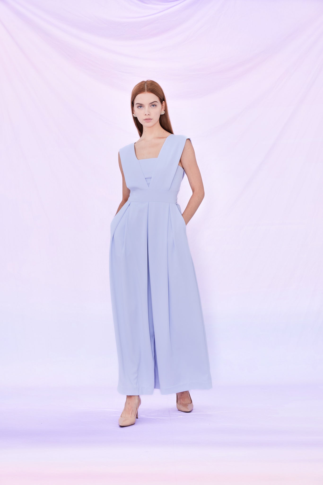 Ines V - neck Jumpsuit - Nimisski