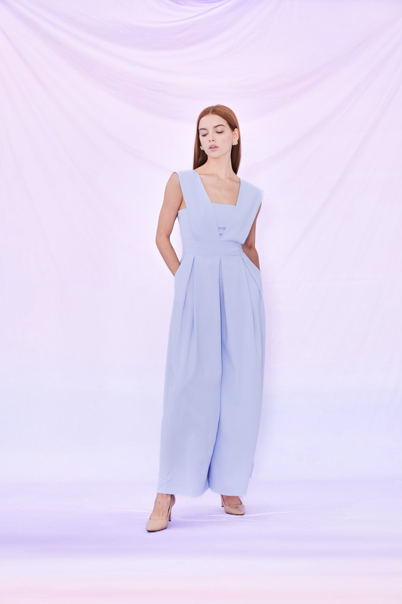 Ines V - neck Jumpsuit - Nimisski