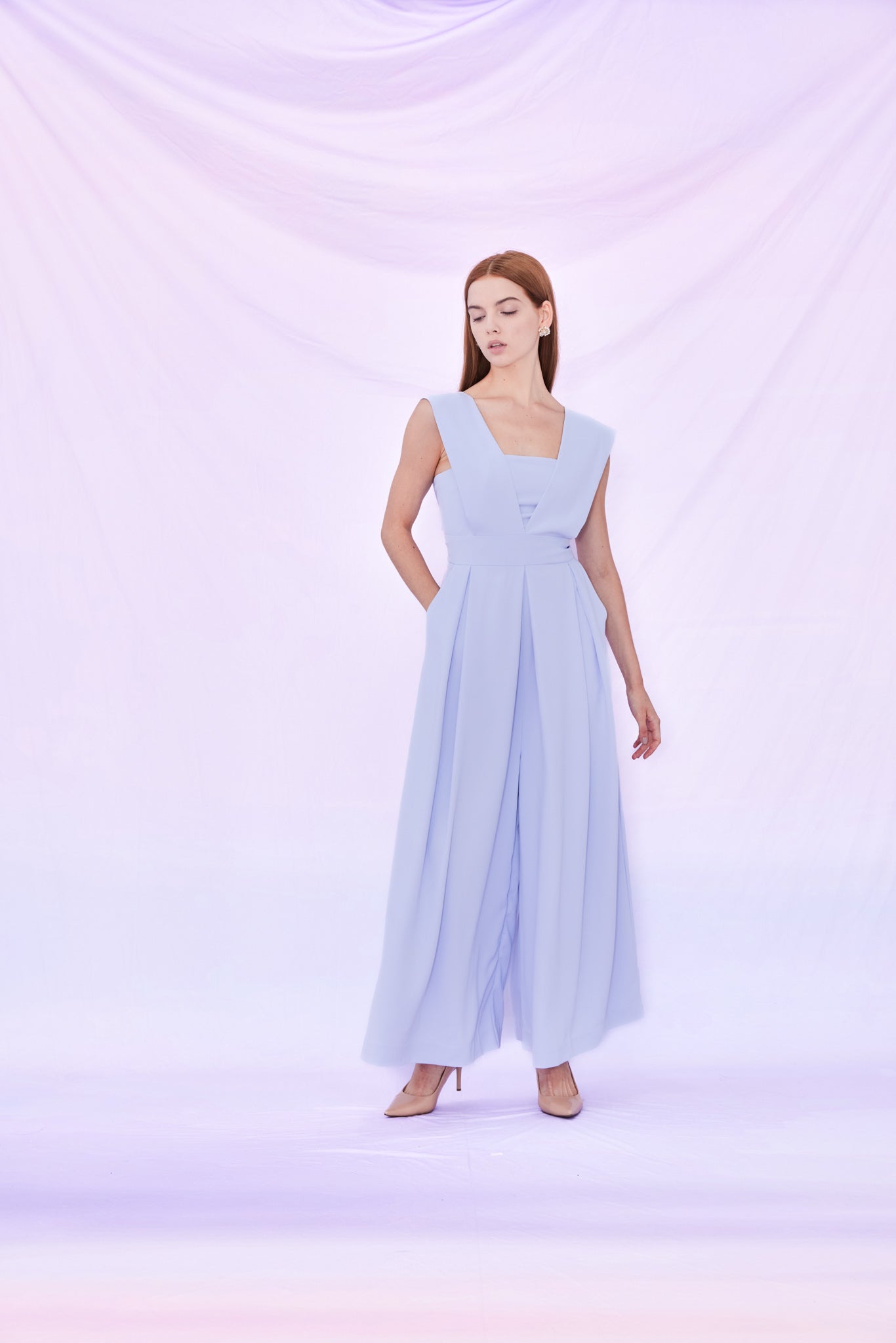 Ines V - neck Jumpsuit - Nimisski