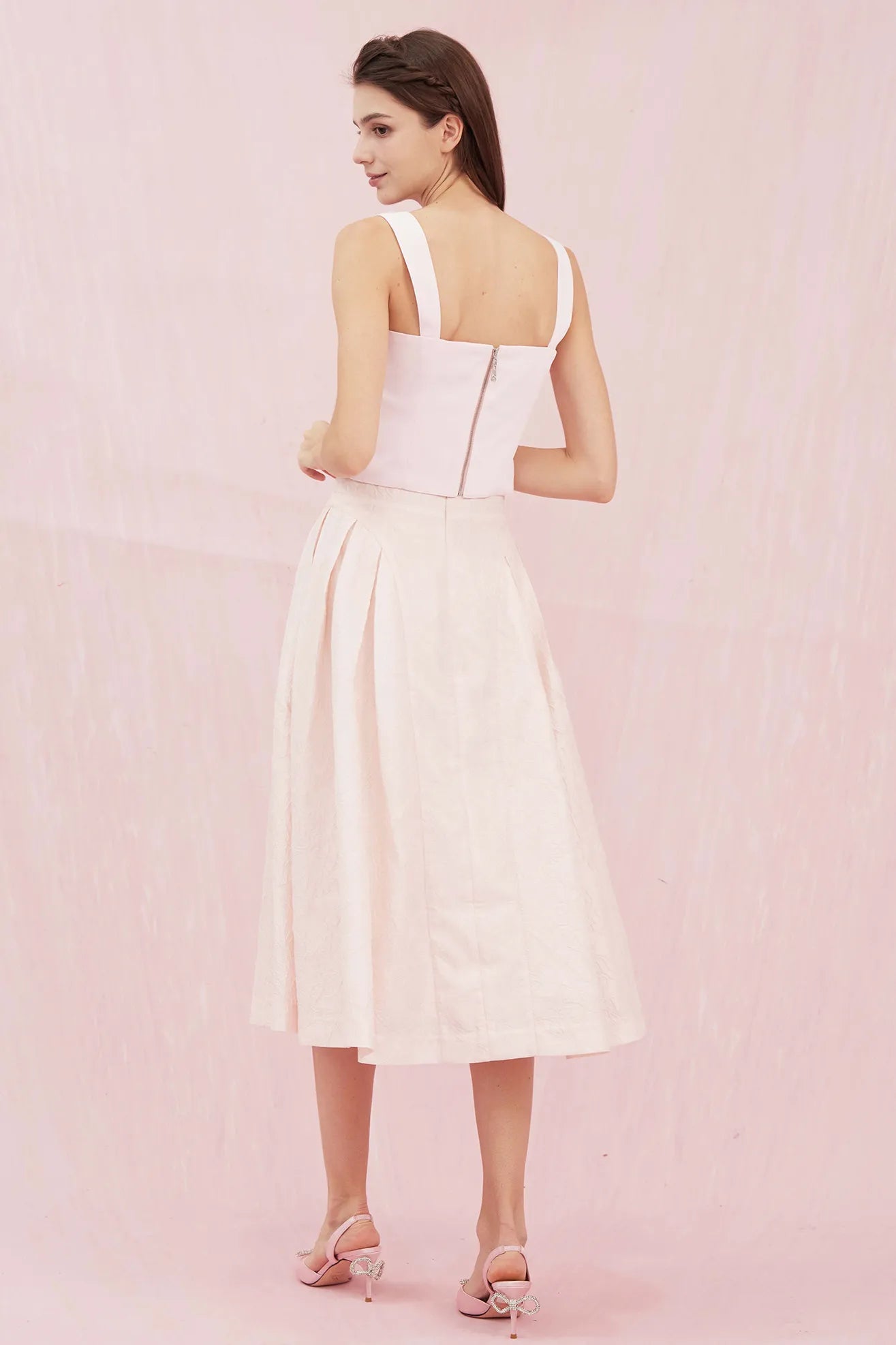 Alysson Pink Bustier Top - Nimisski