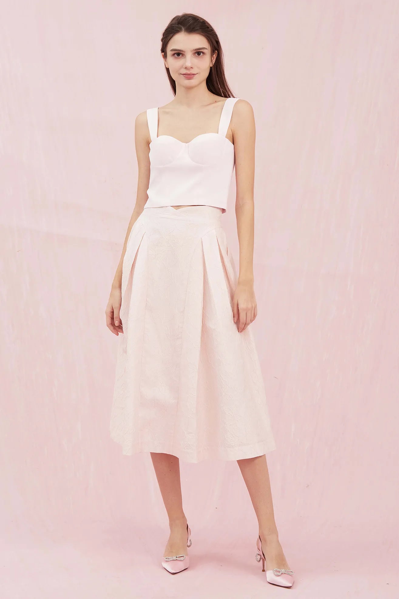 Alysson Pink Bustier Top - Nimisski