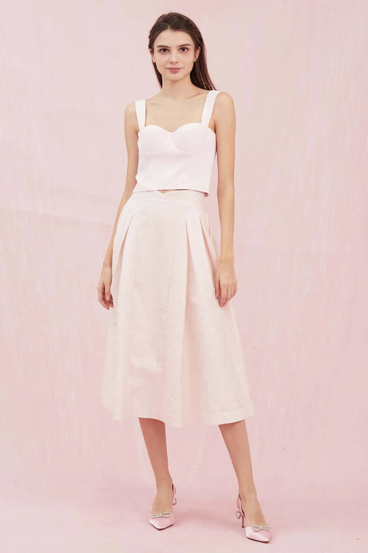Alysson Pink Bustier Top - Nimisski