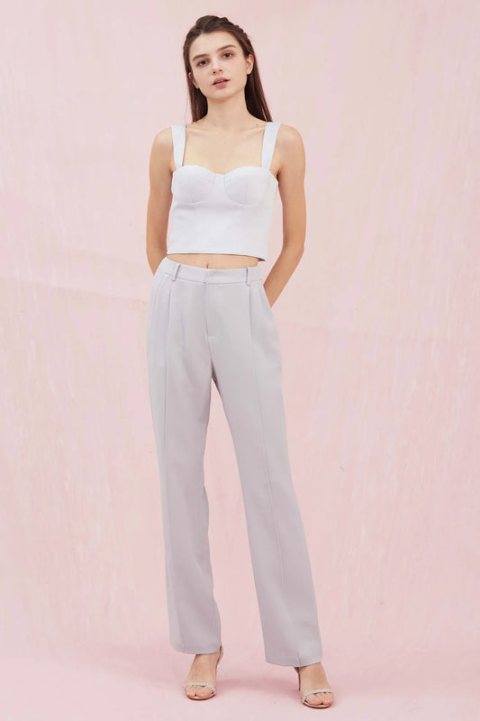 Alysson Light Blue Bustier Top - Nimisski
