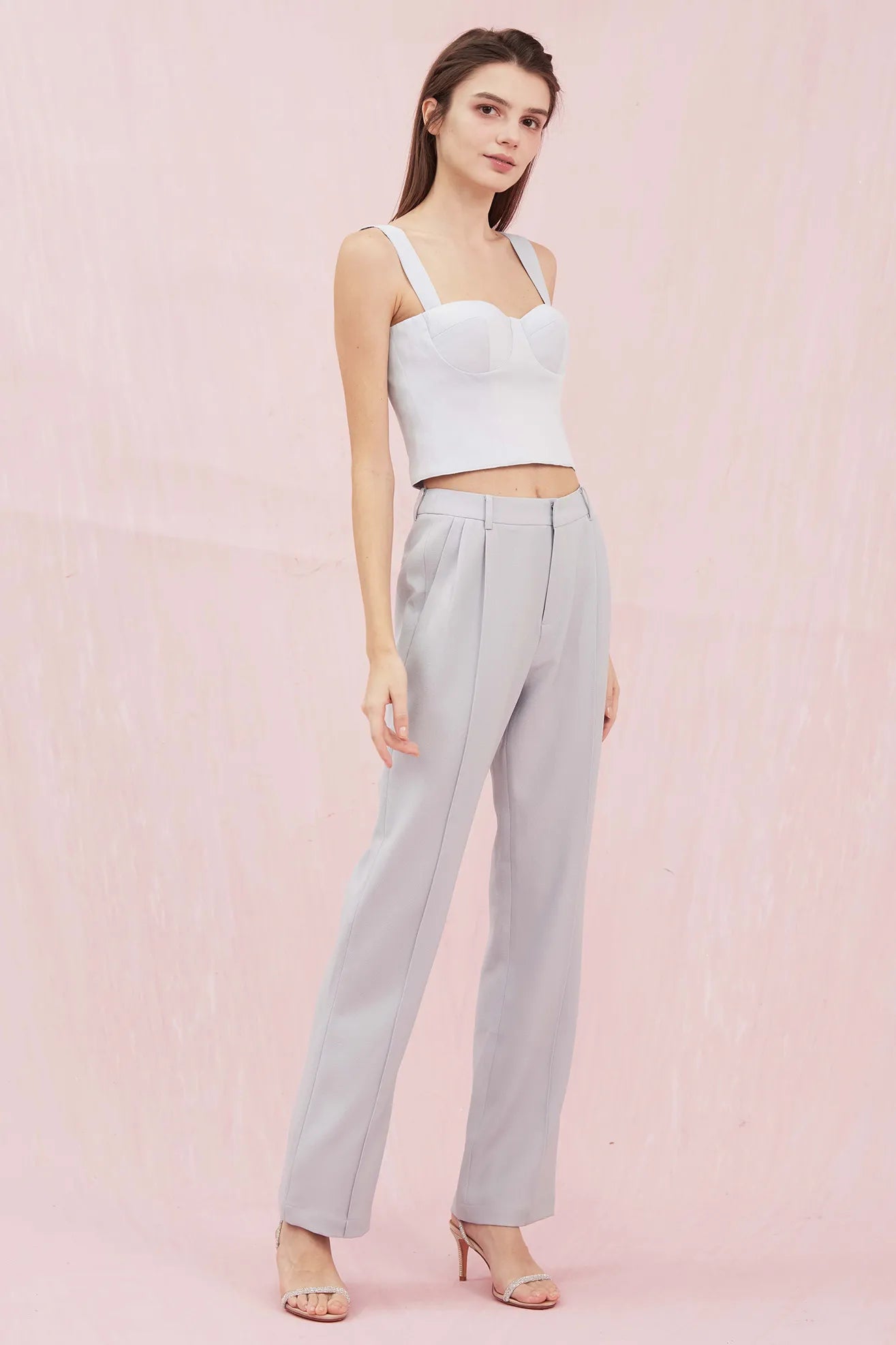 Alysson Light Blue Bustier Top - Nimisski