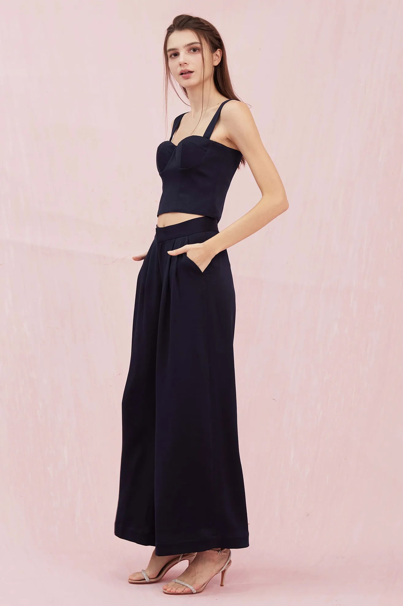 Alysson Navy Bustier Top - Nimisski