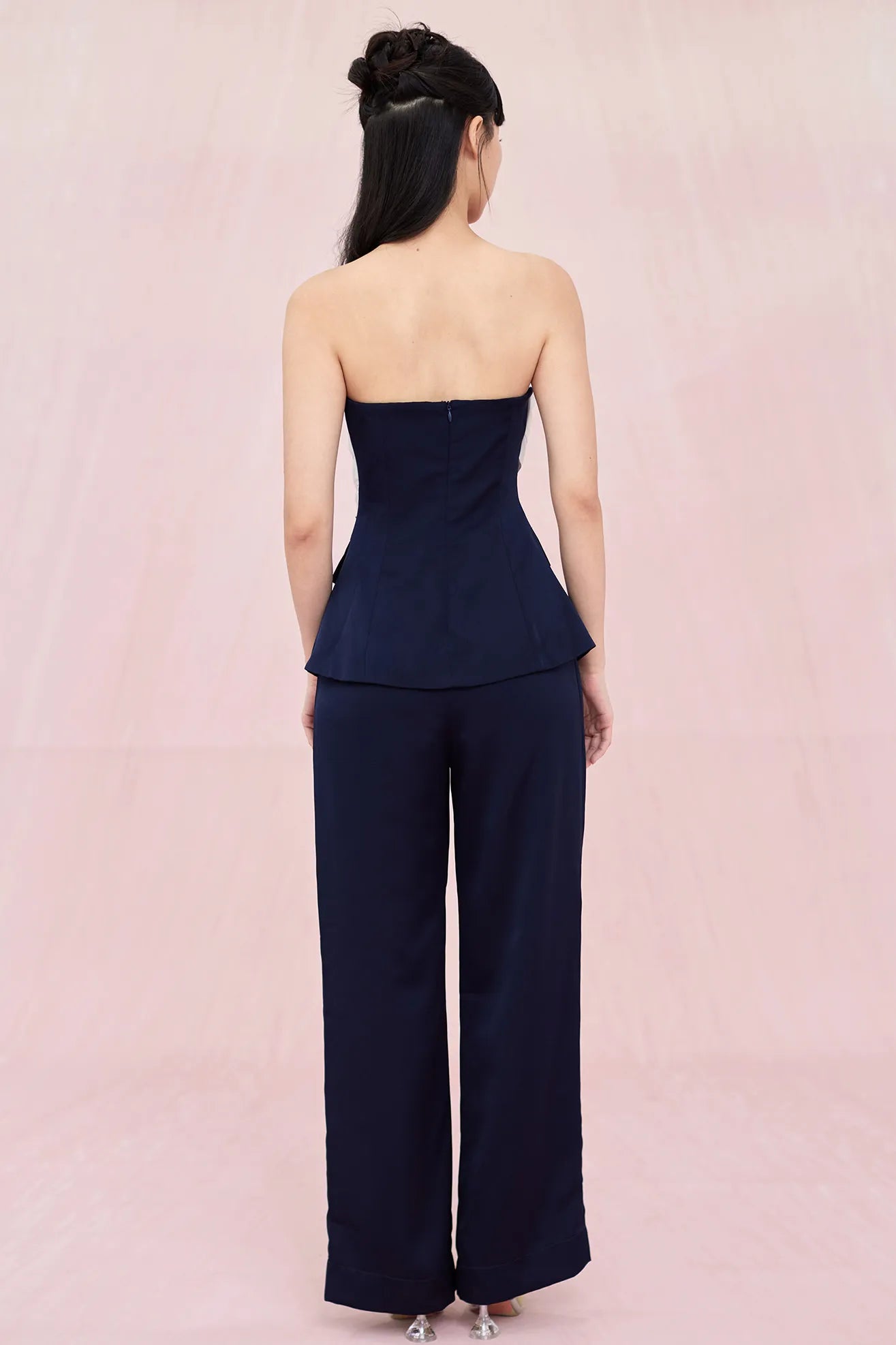 Arjean Navy Ruch Tube Top - Nimisski